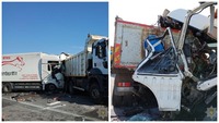 Водій у важкому стані: деталі автотрощі вантажівок біля Дубна (ФОТО/ВІДЕО)