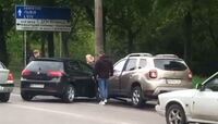 ДТП: SEAT і Renault не поділили дорогу на Данила Галицького у Рівному (ВІДЕО)
