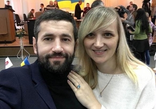 Олександр Чубай (фракція БПП) та Тетяна Чубай (фракція "Свобода")
