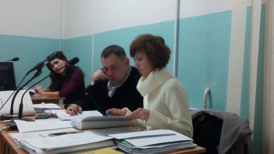 Представники РОДА. Юрист адміністрації Олександр Ганов та приватна адвокатка Олена Терещенко