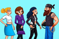 Цікава головоломка: Потрібно знайти дружину байкера