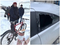 Поліція знайшла, хто розбив вікно в авто рівненської журналістки (ФОТО)