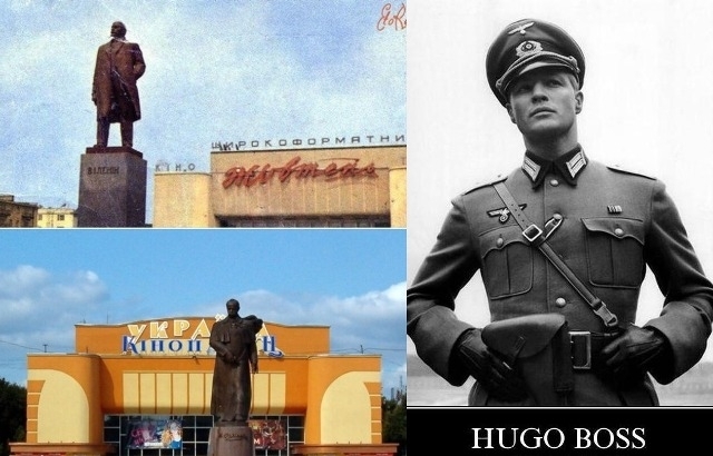 Ленін, Шевченко та форма від Х'юго Босс про, яку згадується в обговоренні пам'ятників