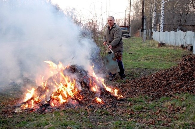 Саме так в Україні виглядає осінньо-весняне прибирання біля хати, на городі чи в полі