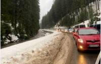 Дороги заблоковані: в Карпатах утворилися кілометрові черги з автівок (ФОТО)