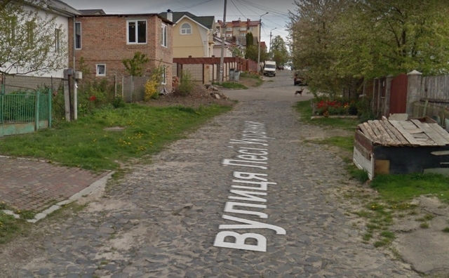 Вулиця Лесі Українки. Травень 2015 року. Фото з Google maps.