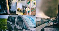 Після вечірніх вибухів Крим накрив потужний смерч (ФОТО/ВІДЕО)