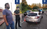П’яний водій Renault Megane втікав від патрульних … на бордюр (ФОТО)