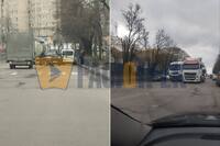 ДТП у Рівному: в напрямку Млинівської повністю перекрита смуга (ФОТО) 