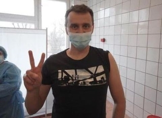 Віктор Ляшко після щеплення. Фото з фейсбук-сторінки