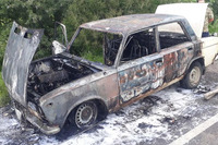 На Рівненщині під час руху згорів автомобіль (ФОТО)

 