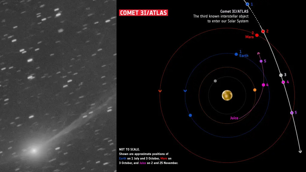 Міжзоряний мандрівник 3I/ATLAS: нові унікальні знімки NASA (ФОТО)