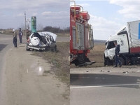 Молода водійка – у тяжкому стані: у ДТП біля Острога потрапили «Нива» і вантажівка (ФОТО)