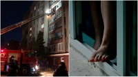 На Чорновола жінка хотіла викинутися з вікна багатоповерхівки (ФОТО/ВІДЕО)