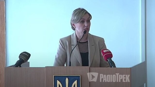 Марина Пашковська - скриншот із прямої трансляції сесії облради