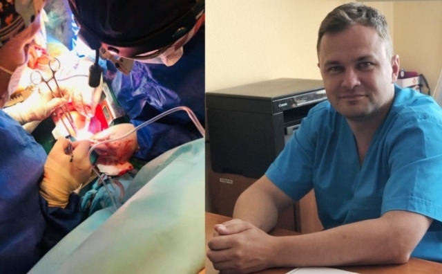 Колаж наш: кардіохірург Тарас Доманський -- праворуч