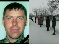 В останню дорогу на Чернігівщині провели військовика, який загинув від осколкових поранень (ВІДЕО)