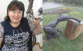 Ніна Крока -- ініціатор встановлення металічних скульптур, ще місяць тому їх падіння пояснювала "вандалами"