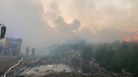 Поруч з палаючим сміттєзвалищем біля Бармаків знайшли мертвого чоловіка