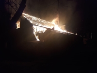 Пожежа на Рівненщині: будинок гасили 8 рятувальників (ФОТО)