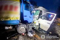 Пішов на обгін і влетів у лоб вантажівки: ДТП – на трасі Київ-Чоп (ФОТО)