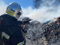 Понад дві години рятувальники гасили масштабну пожежу біля Рівного (ФОТО/ВІДЕО)