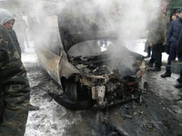 Вогонь знищив автомобіль на Рівненщині (ФОТО) 