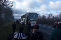 Автобус із Польщі загорівся біля м. Рівне (ФОТО/ВІДЕО)