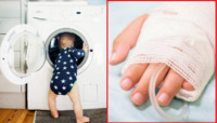 У місті на Рівненщині маленька дитина засунула руку в увімкнену пральну машину