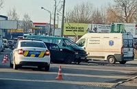 ДТП на вулиці Князя Володимира, рух ускладнено