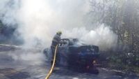 Легковик Chevrolet згорів на Рівненщині (ФОТО)