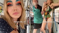 «На зупинці висади це бл*дство»: у Рівному дівчина роздягнулася у тролейбусі (ВІДЕО)