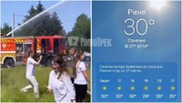 Пожежники рятують людей фонтанами з брандспойтів у парку Хіміків (ВІДЕО)