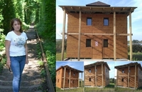 Синагогу з дерева зводять євреї за 40 км від м. Рівне (6 ФОТО)