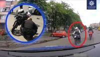«На таран!»: Патрульна поліція здійснила ДТП, намагаючись зупинити мотоцикліста з вул. Рівненської? (ВІДЕО)