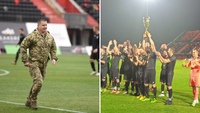 Військовий полковник зробив перший удар по м’ячу у кубку Рівненщини з футболу