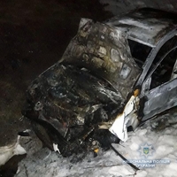 На трасі Київ-Чоп у ДТП загорівся автомобіль п'яного водія (ФОТО) 