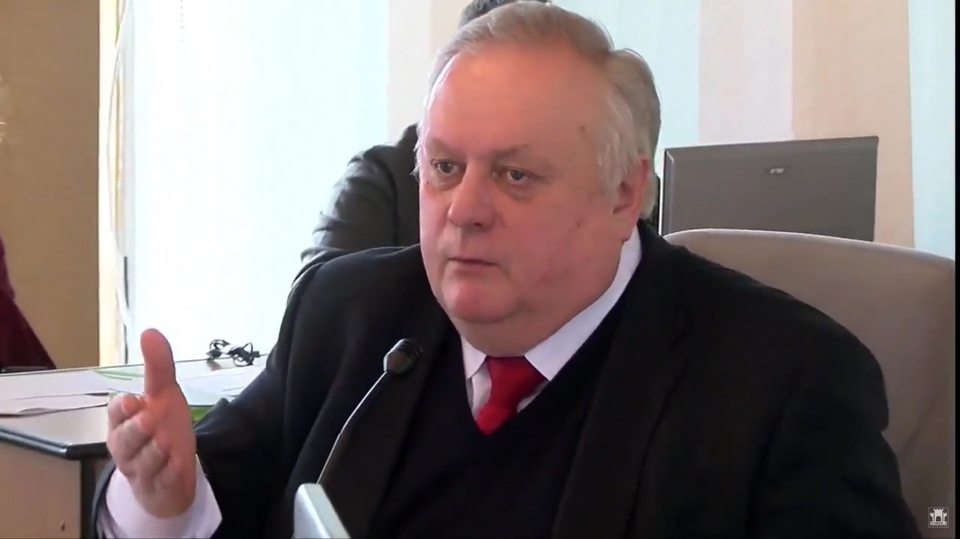Володимир Хомко на сесії міської ради Рівного 22-го березня 2018 року