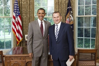 Олександр Моцик і Барак Обама - фото "Вікіпедія"