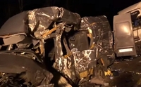 Показали відео страшної ДТП у Росії, в якій загинуло 8 українців (ВІДЕО)