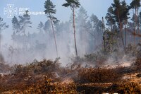 На Рівненщині горять торф'яні поля 