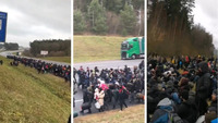 Їх тисячі: Курди та біженці з Сирії разом штурмують кордон Польщі з боку Білорусі (ФОТО/ВІДЕО)