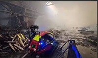 Робот-рятувальник з Рівненщини допомагав ліквідовувати пожежу внаслідок ворожої атаки на Львів (ВІДЕО)