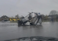 Вщент згорів хлібовоз під Луцьком