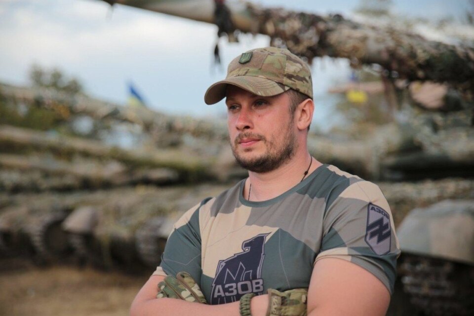 Андрій Білецький - командир "Азову". Фото з його Твітера. 