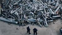 Величезна гора металу: Показали «кладовище» снарядів у Харкові (ФОТО)