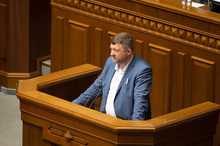 На фото Олександр Корнієнко, голова партії «Слуга Народу»