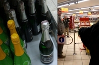 «В Норвегії так можна!», - у Луцьку чоловік відмовився платити за випите в магазині шампанське (Відео 18+)