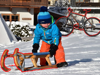 Велосипед + санки: зимові та літні розваги поєднали на Рівненщині (ВІДЕО)

