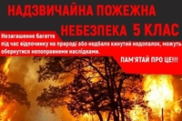 На Рівненщині найвищий рівень пожежної небезпеки - п'ятий
